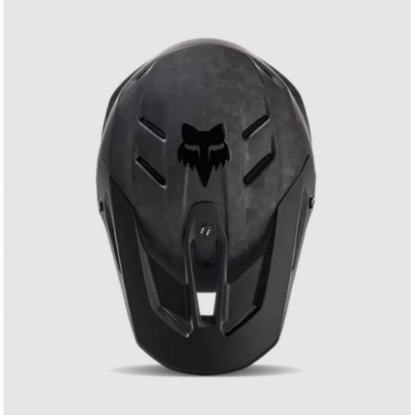 FOX V3 RS CARBON SOLID MOTOKROS ČELADA ČRNA MATTE