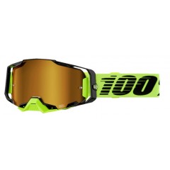 100% ARMEGA ZATEMNJENA MOTOKROS OČALA NEON YELLOW