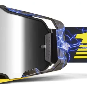 100% GOGGLE ARMEGA FURIOUS - MIRROR SILVER LENS