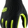 100% GLOVES BRSKR XTRM BK/FLYL