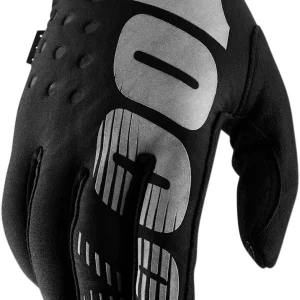 100% GLOVES BRISKER BK/GY