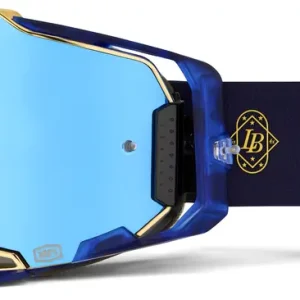 100% GOGGLE ARMEGA BRUNI SIGNATURE LE BLUE MIRROR LENS