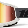 100% GOGGLE STRATA 2 GREY - RED MIRROR
