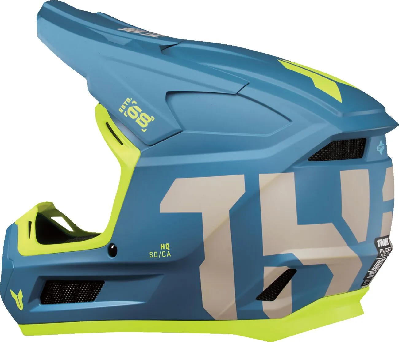 HELMET FLEET YTH FORGE BLUE S - slika 5